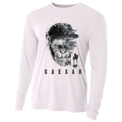 War For The Planet Of The Apes Monochrome Caesar & Riders Cooling Performance Long Sleeve Crew