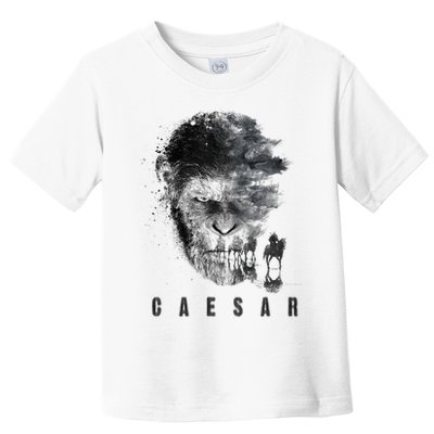 War For The Planet Of The Apes Monochrome Caesar & Riders Toddler T-Shirt