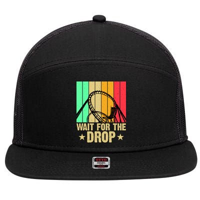Wait For The Drop 7 Panel Mesh Trucker Snapback Hat