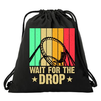 Wait For The Drop Drawstring Bag
