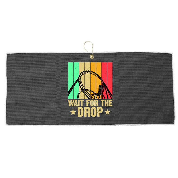 Wait For The Drop Large Microfiber Waffle Golf Towel