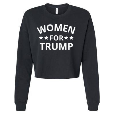 Women For Trump Cropped Pullover Crew