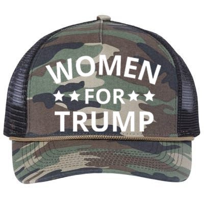 Women For Trump Retro Rope Trucker Hat Cap