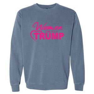 Women For Trump 2024 Women Garment-Dyed Sweatshirt