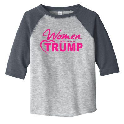 Women For Trump 2024 Women Toddler Fine Jersey T-Shirt