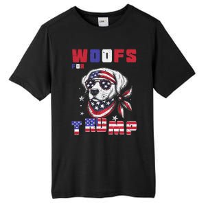 Woofs For Trump 2024 Dogs Republican Elections President Fun Tall Fusion ChromaSoft Performance T-Shirt