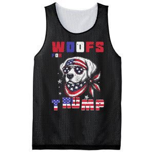 Woofs For Trump 2024 Dogs Republican Elections President Fun Mesh Reversible Basketball Jersey Tank