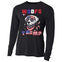 Woofs For Trump 2024 Dogs Republican Elections President Fun Cooling Performance Long Sleeve Crew