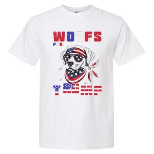 Woofs For Trump 2024 Dogs Republican Elections President Fun Garment-Dyed Heavyweight T-Shirt