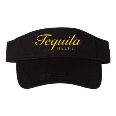 Women Funny Tequila Helps Gift For Tequila Lovers Valucap Bio-Washed Visor