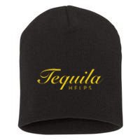 Women Funny Tequila Helps Gift For Tequila Lovers Short Acrylic Beanie