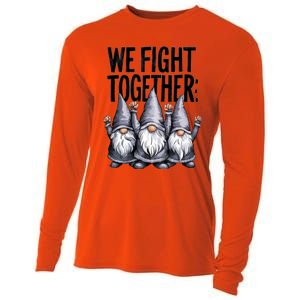 We Fight Together ParkinsonS Disease Awareness Month Gnomie Gift Cooling Performance Long Sleeve Crew