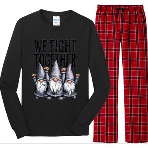 We Fight Together ParkinsonS Disease Awareness Month Gnomie Gift Long Sleeve Pajama Set