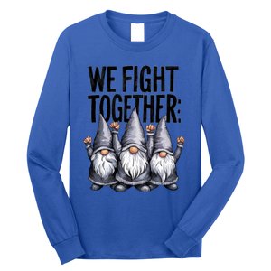 We Fight Together ParkinsonS Disease Awareness Month Gnomie Gift Long Sleeve Shirt