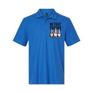 We Fight Together ParkinsonS Disease Awareness Month Gnomie Gift Softstyle Adult Sport Polo