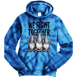 We Fight Together ParkinsonS Disease Awareness Month Gnomie Gift Tie Dye Hoodie