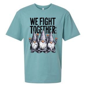 We Fight Together ParkinsonS Disease Awareness Month Gnomie Gift Sueded Cloud Jersey T-Shirt