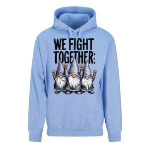 We Fight Together ParkinsonS Disease Awareness Month Gnomie Gift Unisex Surf Hoodie