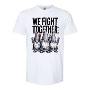 We Fight Together ParkinsonS Disease Awareness Month Gnomie Gift Softstyle CVC T-Shirt