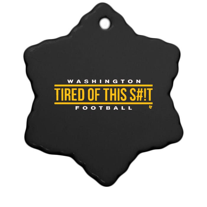 Washington Football Tired Of This Ceramic Star Ornament