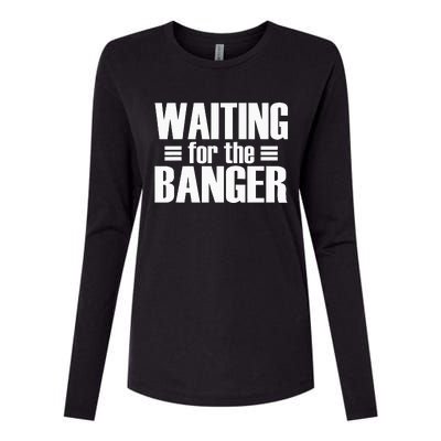 Waiting For The Banger Glitch Womens Cotton Relaxed Long Sleeve T-Shirt