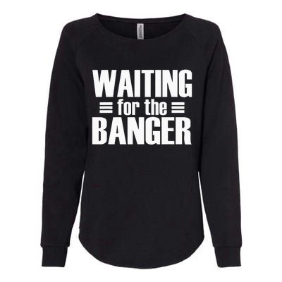 Waiting For The Banger Glitch Womens California Wash Sweatshirt