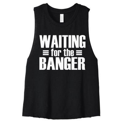 Waiting For The Banger Glitch Women's Racerback Cropped Tank