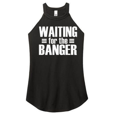 Waiting For The Banger Glitch Women's Perfect Tri Rocker Tank