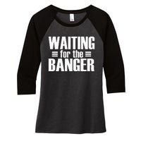 Waiting For The Banger Glitch Women's Tri-Blend 3/4-Sleeve Raglan Shirt