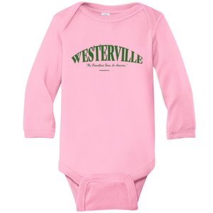 WESTERVILLE Friendliest Town In America Long Sleeve Baby Long Sleeve Bodysuit