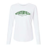 WESTERVILLE Friendliest Town In America Long Sleeve Womens Cotton Relaxed Long Sleeve T-Shirt