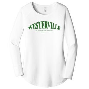 WESTERVILLE Friendliest Town In America Long Sleeve Women's Perfect Tri Tunic Long Sleeve Shirt