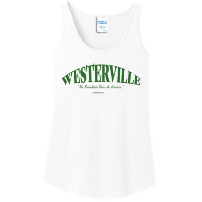 WESTERVILLE Friendliest Town In America Long Sleeve Ladies Essential Tank