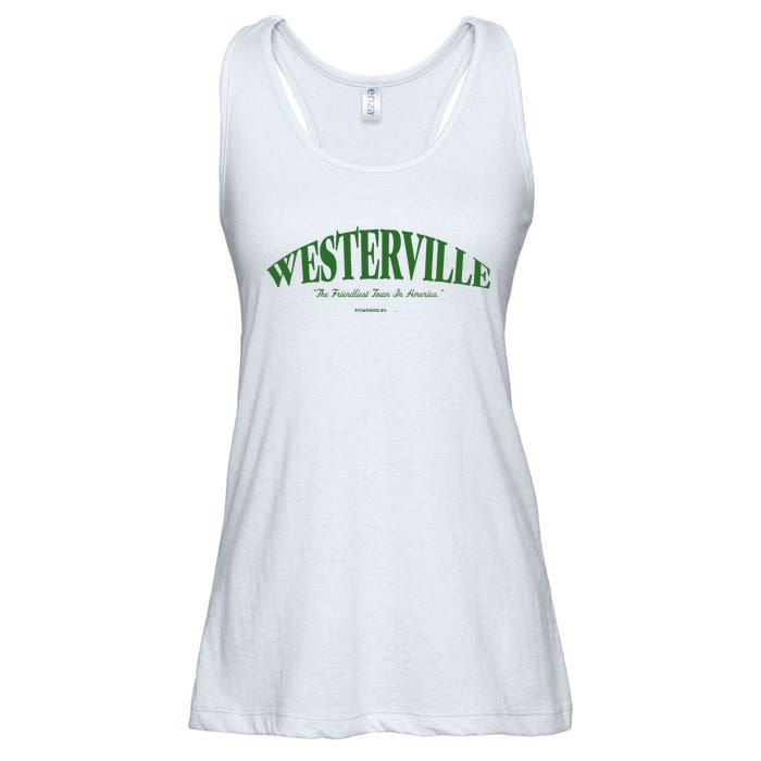 WESTERVILLE Friendliest Town In America Long Sleeve Ladies Essential Flowy Tank