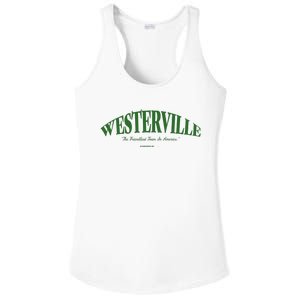 WESTERVILLE Friendliest Town In America Long Sleeve Ladies PosiCharge Competitor Racerback Tank