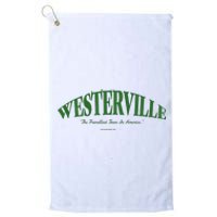 WESTERVILLE Friendliest Town In America Long Sleeve Platinum Collection Golf Towel