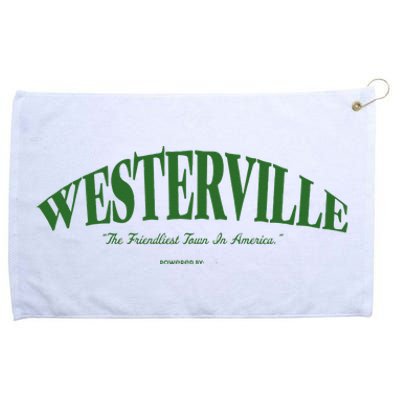 WESTERVILLE Friendliest Town In America Long Sleeve Grommeted Golf Towel