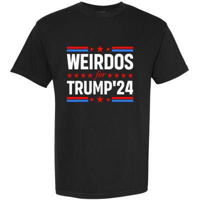 Weirdos For Trump 24 Funny Sarcastic Saying Garment-Dyed Heavyweight T-Shirt