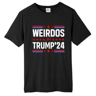 Weirdos For Trump 24 Funny Sarcastic Saying Tall Fusion ChromaSoft Performance T-Shirt