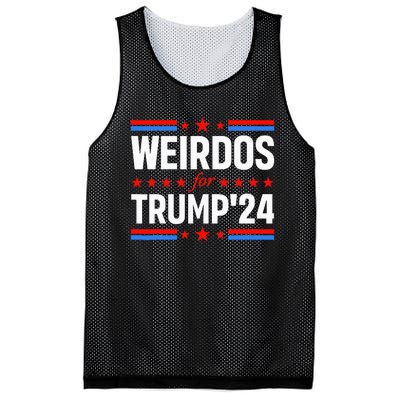 Weirdos For Trump 24 Funny Sarcastic Saying Mesh Reversible Basketball Jersey Tank