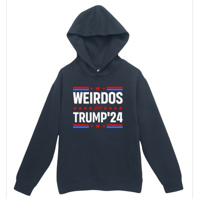 Weirdos For Trump 24 Funny Sarcastic Saying Urban Pullover Hoodie