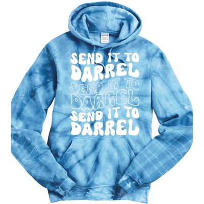 Wo Funny Trendy Drama Send It To Darrell Meme V-Neck Tie Dye Hoodie