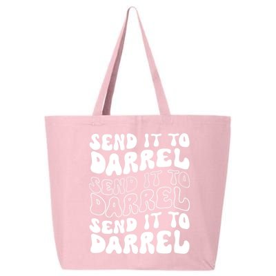 Wo Funny Trendy Drama Send It To Darrell Meme V-Neck 25L Jumbo Tote