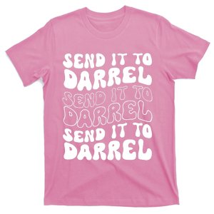 Wo Funny Trendy Drama Send It To Darrell Meme V-Neck T-Shirt