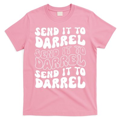 Wo Funny Trendy Drama Send It To Darrell Meme V-Neck T-Shirt