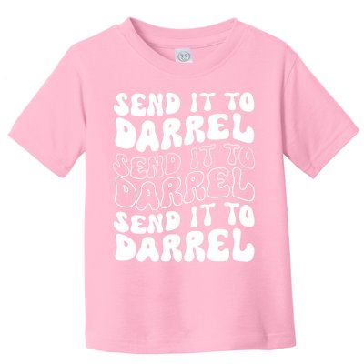 Wo Funny Trendy Drama Send It To Darrell Meme V-Neck Toddler T-Shirt