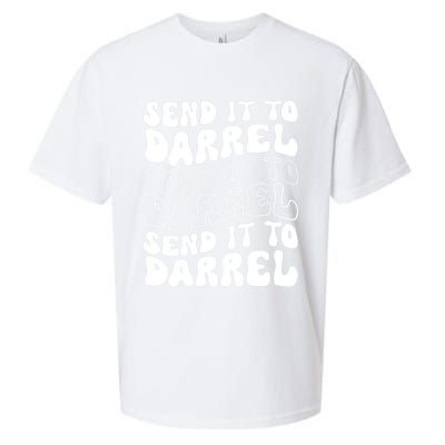 Wo Funny Trendy Drama Send It To Darrell Meme V-Neck Sueded Cloud Jersey T-Shirt