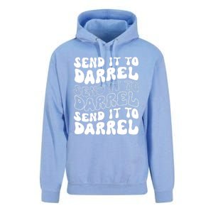 Wo Funny Trendy Drama Send It To Darrell Meme V-Neck Unisex Surf Hoodie