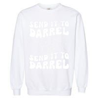 Wo Funny Trendy Drama Send It To Darrell Meme V-Neck Garment-Dyed Sweatshirt