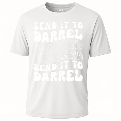 Wo Funny Trendy Drama Send It To Darrell Meme V-Neck Performance Shirt
